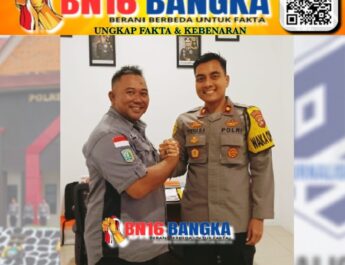 Jalin Silaturahmi dan Sinergisitas, Sekretaris DPC PJS Belitung Sambangi Polres Bangka