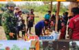 Yonif 300/Brajawijaya Tebarkan Kasih Sayang di Kampung Banggabeak Papua