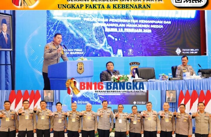 Polda Riau Gelar Pelatihan Peningkatan Kemampuan Kehumasan Tahun 2026