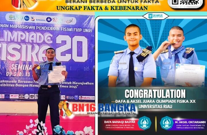 Siswa SMAN PLUS Riau Raih Prestasi Gemilang di Olimpiade Fisika Nasional