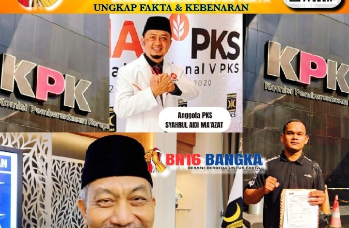 AMR Jakarta Desak Presiden PKS Al Muzzammil Yusuf, Copot Sementara Anggota DPR RI Fraksi PKS Dapil Riau ll Syahrul Aidi Ma’azat