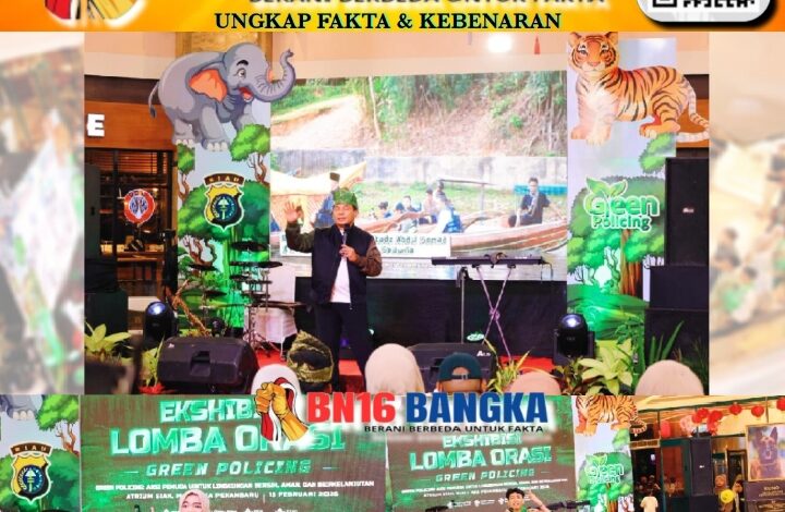 Puncak Ekshibisi Lomba Orasi Green Policing Polda Riau Tahun 2026, “Aksi Pemuda untuk Lingkungan Bersih, Aman dan Berkelanjutan”