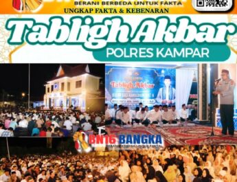 Polres Kampar Gelar Tabligh Akbar Jelang Ramadan 2026 Bareng UAS