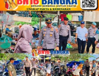 Kapolsek Lubuk Batu Jaya beserta Anggota Turun Kejalan, Himbau Warga Jaga Kamtibmas Selama Ramadhan