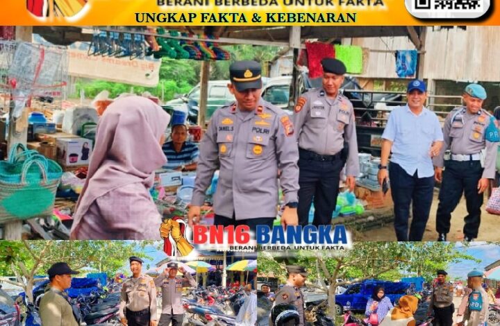 Kapolsek Lubuk Batu Jaya beserta Anggota Turun Kejalan, Himbau Warga Jaga Kamtibmas Selama Ramadhan