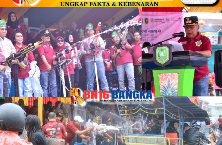 Bupati Meranti Buka Festival Perang Air Cian Cui Imlek 2577 di Selatpanjang