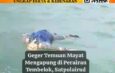 Geger Temuan Mayat Mengapung di Perairan Mentok, Satpolairud Polres Bangka Barat Lakukan Pencarian Intensif