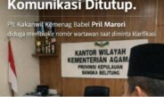 Diduga Blokir Nomor Wartawan, Plt Kakanwil Kemenag Babel Bungkam di Tengah Isu Pengkondisian Jabatan