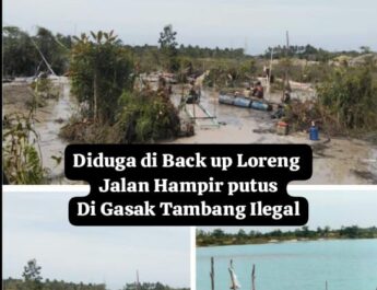 Jalan Aspal Nyaris Putus Digasak Tambang Ilegal, Oknum TNI Berinisial ‘W’ Diduga Jadi Tameng