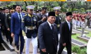 Wapres Gibran Dampingi Presiden Prabowo Pimpin Upacara Pemakaman Wapres RI ke-6 Try Sutrisno di TMP Kalibata