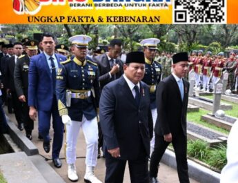 Wapres Gibran Dampingi Presiden Prabowo Pimpin Upacara Pemakaman Wapres RI ke-6 Try Sutrisno di TMP Kalibata