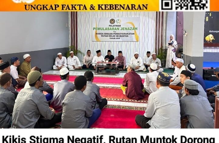 Plt Kepala Kantor Wilayah Direktorat Jenderal Pemasyarakatan Babel bersama Kepala Rutan Negara Muntok Hadiri Penutupan Pelatihan Pemulasaran Jenazah