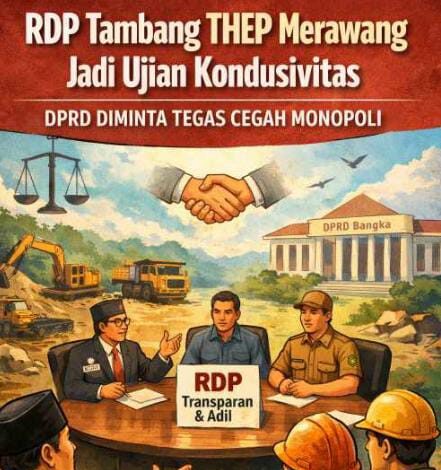 Polemik Tambang THEP Menghangat, Peran PT Timah dan Pemkab Bangka Disorot Jelang RDP