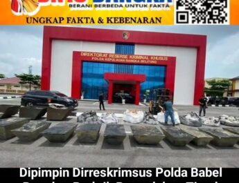 Dipimpin Dirreskrimsus, Polda Babel Bongkar Praktik Pengolahan Timah Ilegal di Kelapa