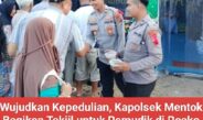 Wujudkan Kepedulian, Kapolsek Mentok Bagikan Takjil untuk Pemudik di Posko Pelayanan Polres Bangka Barat