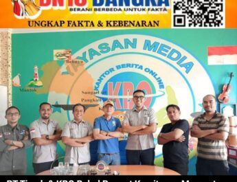 Jalin Sinergitas Pemberitaan, Humas PT Timah Kunjungi KBO Babel dalam Suasana Lebaran