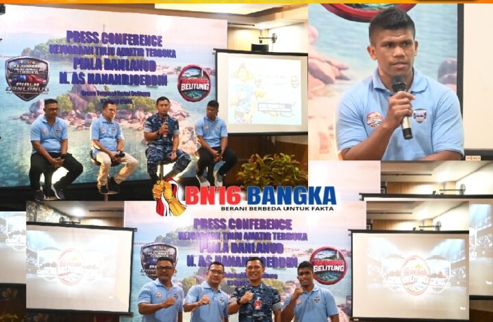 Jelang Kejuaraan Tinju Piala Danlanud H. AS Hanandjoeddin, Panitia Gelar Konferensi Pers Targetkan Ratusan Petinju Indonesia Dukung Sport Tourism