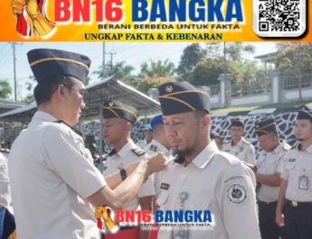 Lapas Kelas IIB Tanjung Pandan Gelar Pengukuhan Kenaikan Pangkat 20 Orang Pegawai