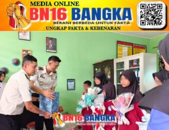 Sambut Hari Bakti Pemasyarakatan Ke-62, Lapas Kelas IIB Tanjungpandan Serahkan Bansos ke SDN 2 Badau