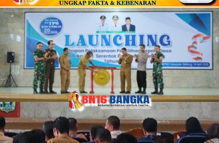 Pemkab Belitung Luncurkan Tahapan Pilkades Serentak 2026, Sebanyak 13 Desa Ikut Berpartisipasi