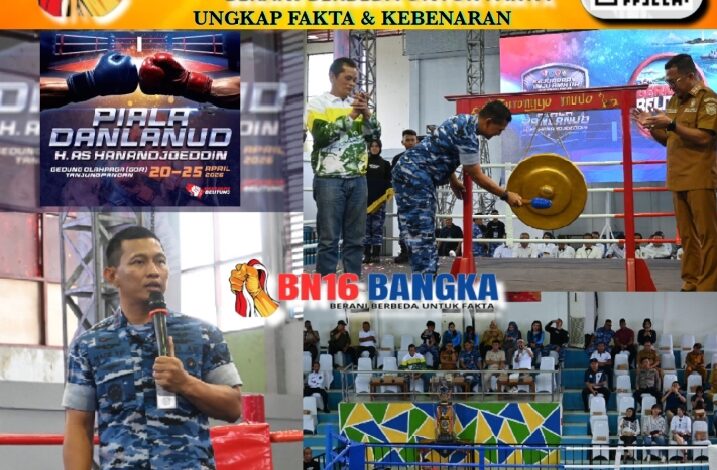 Danlanud H. AS Hanandjoeddin Buka Kejuaraan Tinju Amatir Piala Danlanud, Diikuti 62 Orang Peserta Baik Lokal dan Luar Kota