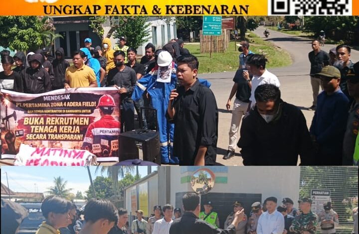 Masyarakat Lokal Hanya Jadi Penonton, Massa Desak Pertamina Adera Field Patuhi Aturan Keterbukaan Informasi Publik