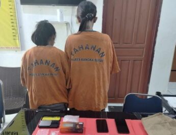 Polres Bangka Barat Amankan Dua Perempuan dengan 79 Paket Sabu di Mentok