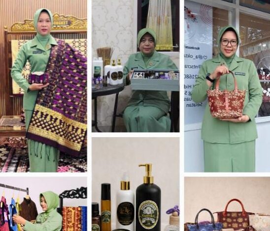 Dorong Kemandirian Ekonomi, Persit Sriwijaya Pamerkan Wastra Nusantara dan Produk Inovatif di Balai Kartini