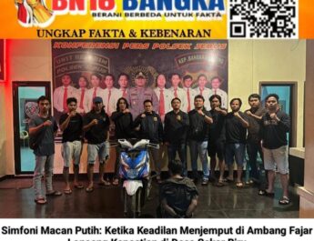 Pelarian Berakhir di Parit Tiga, Tim Gabungan Macan Putih Bekuk Pencuri Motor