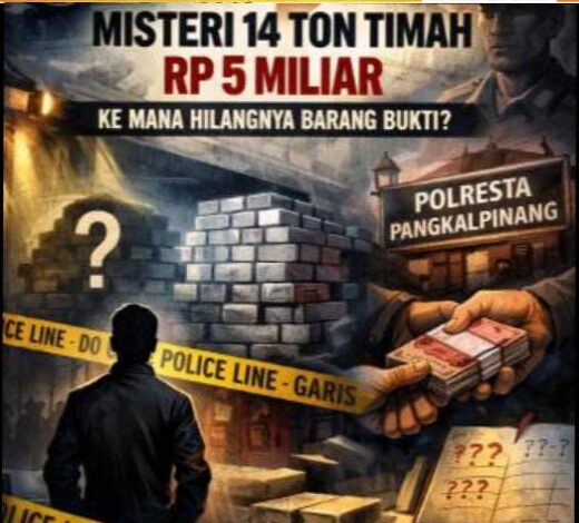 Barang Bukti Hilang dari Sorotan, Kasus Timah Pangkalpinang Kian Janggal