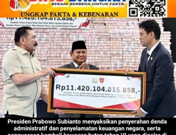 Presiden Prabowo Saksikan Penyerahan Rp11,42 Triliun dan Ratusan Ribu Hektare Lahan Hasil Penyelamatan ke Negara