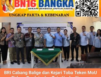 BRI Cabang Balige Penandatangan MoU dengan Kejari Toba dalam hal Penanganan dan Produk Hukum