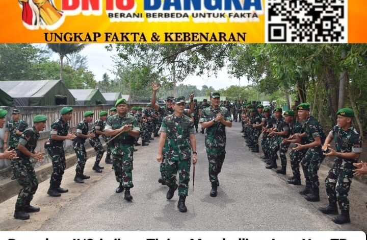 Pangdam II/Sriwijaya Kunjungi Marshalling Area Yon TP 946/Depati Menumbing, Persit KCK Laksanakan Bakti Sosial di Bangka Barat