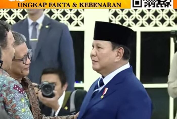 Presiden Prabowo Lantik Sejumlah Pejabat Negara di Istana, Wapres Gibran Turut Mendampingi