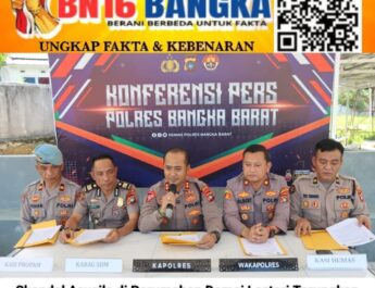 Tegakkan Disiplin, Polres Bangka Barat Transparan Tangani Kasus Asusila Oknum Anggot