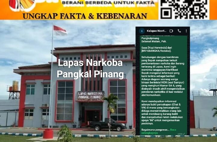 Komitmen Sterilitas atau Sekadar Lip Service? Bukti Digital Bongkar Borok di Balik Blokir Kalapas Narkotika Pangkalpinang
