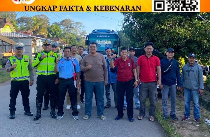 Polres Bangka Barat Kawal Keberangkatan 135 Buruh ke Peringatan May Day di Pangkalpinang