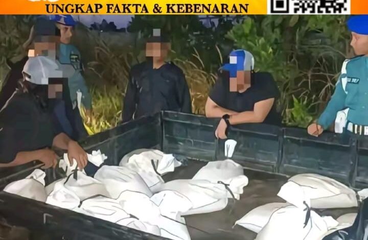 Gerebek Lokasi DAS Baturusa II, Lanal Babel Amankan Barang Bukti Timah Senilai Rp299 Juta