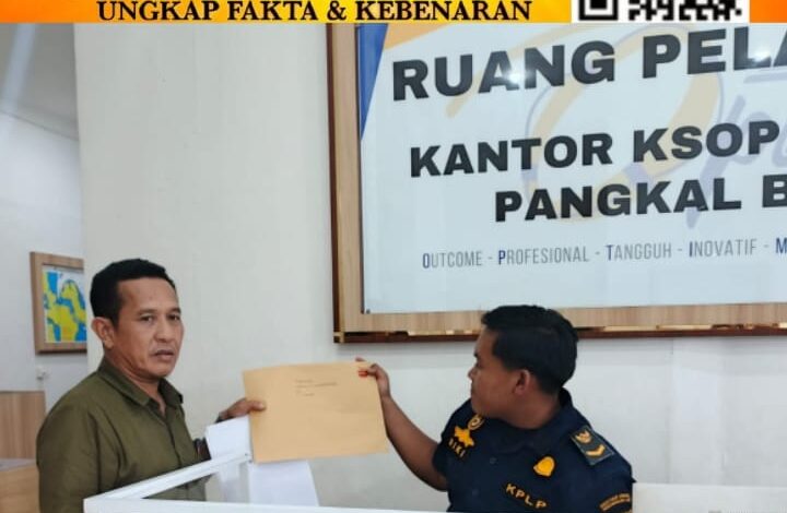 Bangkai Kapal 2 Tahun Terbengkalai, GPPB Desak KSOP Pangkalbalam Bertindak Tegas