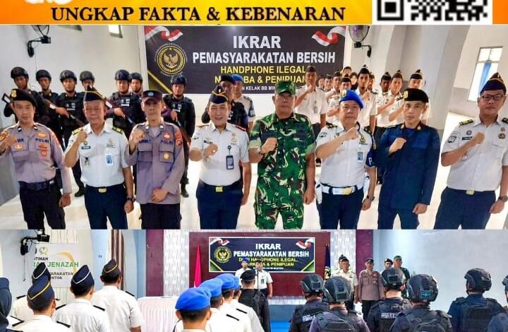 Berantas Narkoba dan HP Ilegal, Karutan Mentok Pimpin Razia Besar-besaran di Kamar Hunian