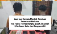 Tim Hantu Polres Bangka Barat Tangkap 2 ABH Pembawa 21 Paket Sabu di Mentok