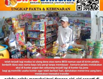 WASPADA! Modus Penipuan Isi Ulang Saldo Dana Marak di Mentok, Pelaku Incar Konter Pulsa