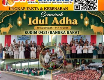 Semarak Idul Adha 10 Dzulhijjah 1447 H/2026 M, Kodim 0431/Bangka Barat 