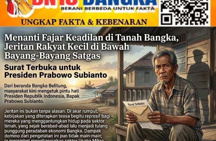 Menanti Fajar Keadilan di Tanah Bangka, Jeritan Rakyat Kecil di Bawah Bayang-Bayang Satgas