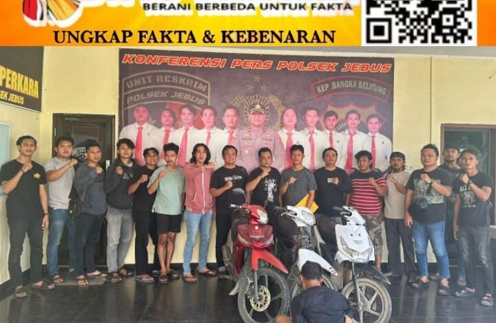 Reskrim Polres Bangka Barat Ringkus Pelaku Curanmor 4 TKP di Jebus