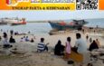 Kapal Pompong Terdampar di Atas Bangkai Kapal Sejarah, Pantai Tanjung Kalian Dipadati Warga