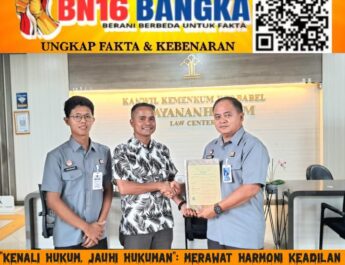 Ketua LBH Milenial Daftarkan Hak Cipta Lagu “LBH Milenial (Kenali Hukum, Jauhi Hukuman)” ke Kanwil Kementerian Hukum RI Bangka Belitung