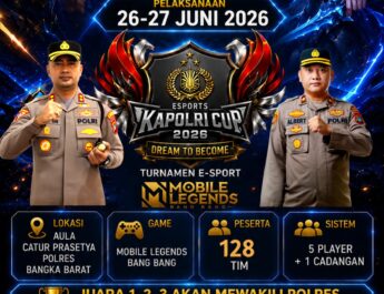 Kapolres Cup 2026 Digelar, Polres Bangka Barat Buka Pendaftaran Turnamen Mobile Legends Gratis