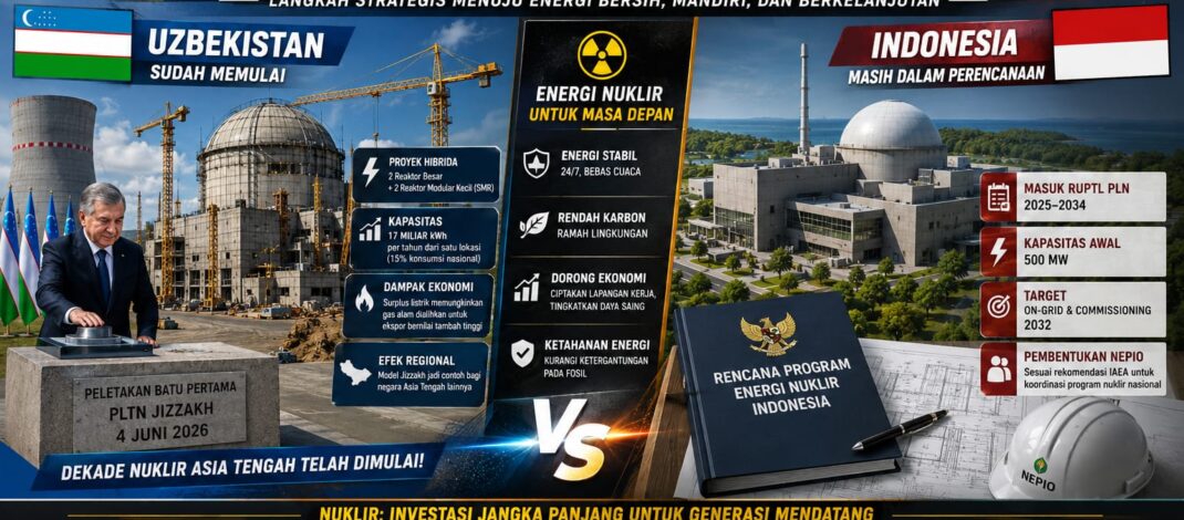 Uzbekistan Letakkan Batu Pertama PLTN, Indonesia Segera Menyusul