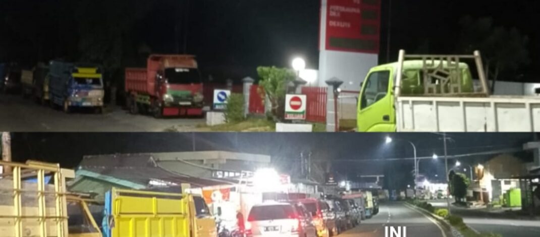 Bertahun-tahun Dikeluhkan, Antrean Solar SPBU Kampung Jawa Mengular hingga Simpang Aloy, Akses Warga Lumpuh